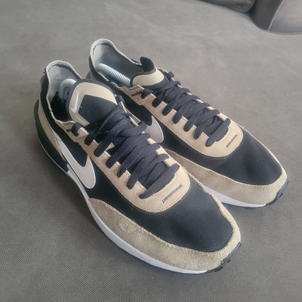 Nike Waffle One Men’s 12 DA7995-002 Black/White-Khaki-Black, NSW   WFFL 1